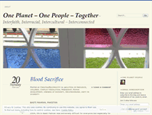 Tablet Screenshot of oneplanetonepeopletogether.wordpress.com