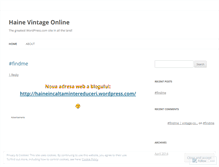 Tablet Screenshot of hainevintageonline.wordpress.com