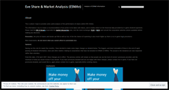 Desktop Screenshot of eveanalysis.wordpress.com