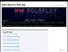 Tablet Screenshot of nwroleplay.wordpress.com