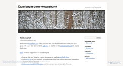 Desktop Screenshot of drzwiprzesuwnewewnetrzne.wordpress.com