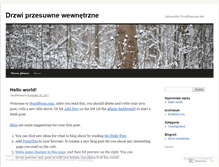 Tablet Screenshot of drzwiprzesuwnewewnetrzne.wordpress.com
