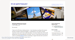 Desktop Screenshot of icionparlefrancais.wordpress.com