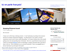 Tablet Screenshot of icionparlefrancais.wordpress.com
