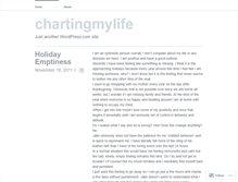 Tablet Screenshot of chartingmylife.wordpress.com