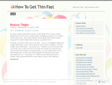 Tablet Screenshot of howtogetthinfast.wordpress.com