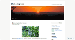 Desktop Screenshot of blueberrygreece.wordpress.com