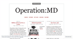 Desktop Screenshot of operationmd.wordpress.com