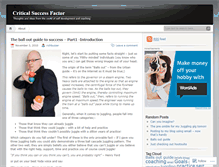 Tablet Screenshot of criticalsuccessfactor.wordpress.com