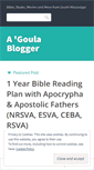 Mobile Screenshot of goulablogger.wordpress.com