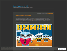 Tablet Screenshot of learninggamesforkids.wordpress.com