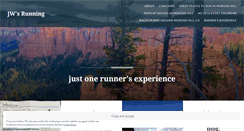 Desktop Screenshot of neverstoprunning.wordpress.com