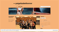 Desktop Screenshot of paigelizabethornor.wordpress.com