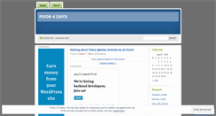 Desktop Screenshot of poon4days.wordpress.com