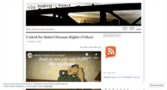 Desktop Screenshot of poetryofpeace.wordpress.com