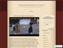 Tablet Screenshot of ahmaniellehall.wordpress.com