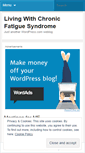 Mobile Screenshot of livingwithchronicfatiguesyndrome.wordpress.com