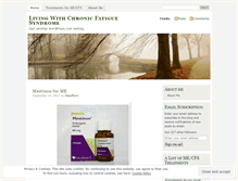 Tablet Screenshot of livingwithchronicfatiguesyndrome.wordpress.com