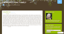 Desktop Screenshot of crunchylivingfamily.wordpress.com