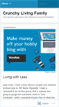 Mobile Screenshot of crunchylivingfamily.wordpress.com