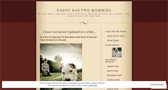 Desktop Screenshot of nannyhastwomommies.wordpress.com