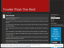 Tablet Screenshot of fowlerthantherest.wordpress.com