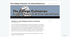 Desktop Screenshot of collegeculinarian.wordpress.com