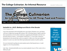 Tablet Screenshot of collegeculinarian.wordpress.com