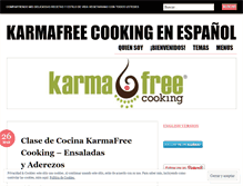 Tablet Screenshot of karmafreecookingenespanol.wordpress.com