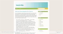 Desktop Screenshot of marykdba.wordpress.com