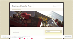 Desktop Screenshot of galindoeventspro.wordpress.com