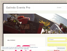 Tablet Screenshot of galindoeventspro.wordpress.com