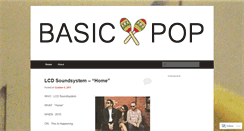 Desktop Screenshot of basicpop.wordpress.com