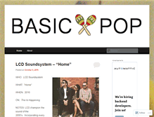 Tablet Screenshot of basicpop.wordpress.com