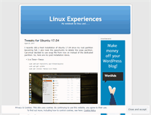 Tablet Screenshot of linuxnotebook.wordpress.com