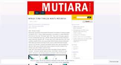 Desktop Screenshot of mutiaramedia.wordpress.com