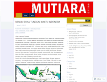 Tablet Screenshot of mutiaramedia.wordpress.com