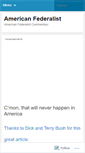 Mobile Screenshot of americanfederalist.wordpress.com