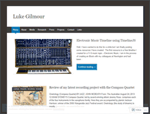 Tablet Screenshot of lukegilmour.wordpress.com