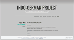 Desktop Screenshot of indogermanproject.wordpress.com