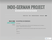 Tablet Screenshot of indogermanproject.wordpress.com