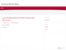 Tablet Screenshot of footwearreviewblog76b.wordpress.com