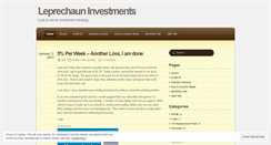 Desktop Screenshot of leprechauninvestments.wordpress.com
