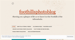 Desktop Screenshot of foothillsphotoblog.wordpress.com