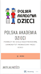 Mobile Screenshot of akademiadzieci.wordpress.com