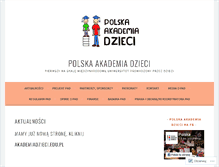 Tablet Screenshot of akademiadzieci.wordpress.com