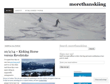 Tablet Screenshot of morethanskiing.wordpress.com