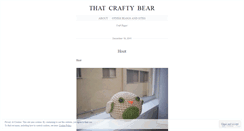 Desktop Screenshot of craftybear.wordpress.com