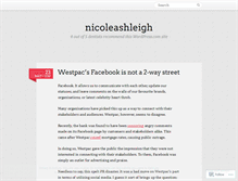 Tablet Screenshot of nicoleashleigh.wordpress.com