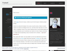 Tablet Screenshot of postself.wordpress.com
